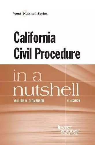 California Civil Procedure in a Nutshell cover