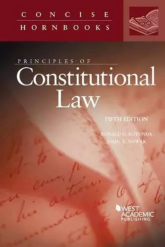 Principles of Constitutional Law cover