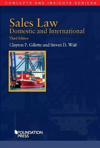 Sales Law, Domestic and International cover