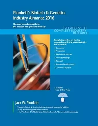 Plunkett's Biotech & Genetics Industry Almanac 2016 cover