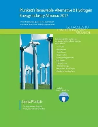 Plunkett's Renewable, Alternative & Hydrogen Energy Industry Almanac 2017 cover