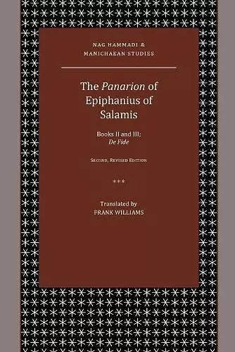 The Panarion of Epiphanius of Salamis cover