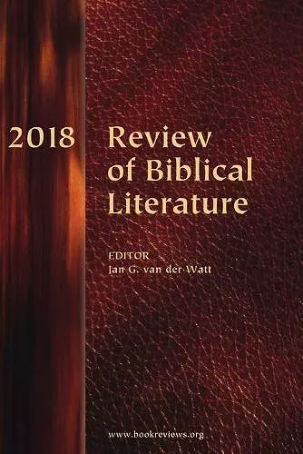 Review of Biblical Literature, 2018 cover