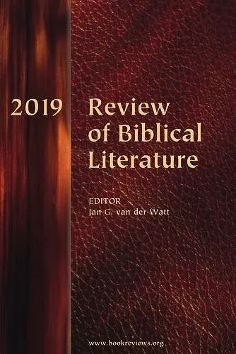 Review of Biblical Literature, 2019 cover