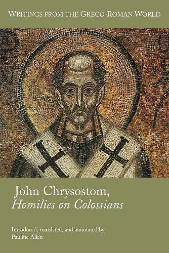 John Chrysostom, Homilies on Colossians cover