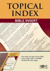 BOOK: Topical Bible Index Insert cover