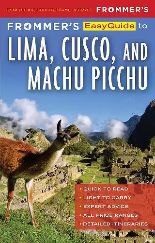 Frommer's EasyGuide to Lima, Cusco and Machu Picchu cover