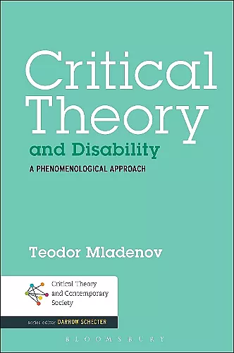 Critical Theory and Disability cover
