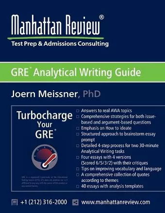 Manhattan Review GRE Analytical Writing Guide cover
