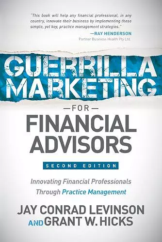 Guerrilla Marketing for Financial Advisors cover