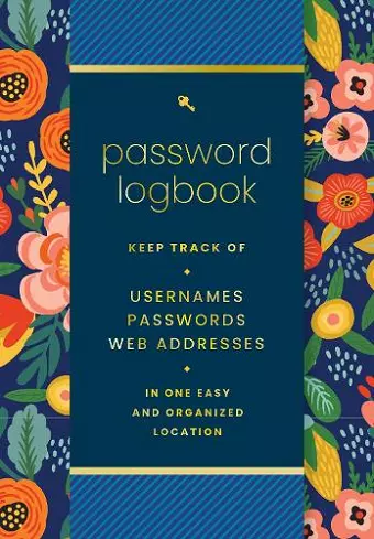Password  Logbook (Hip Floral) cover