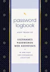 Password Logbook (Black & Gold) cover
