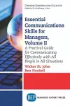 Essential Communications Skills for Managers, Volume II cover