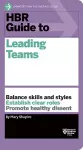 HBR Guide to Leading Teams (HBR Guide Series) cover