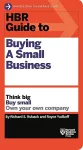 HBR Guide to Buying a Small Business cover