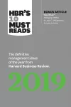 HBR's 10 Must Reads 2019 cover