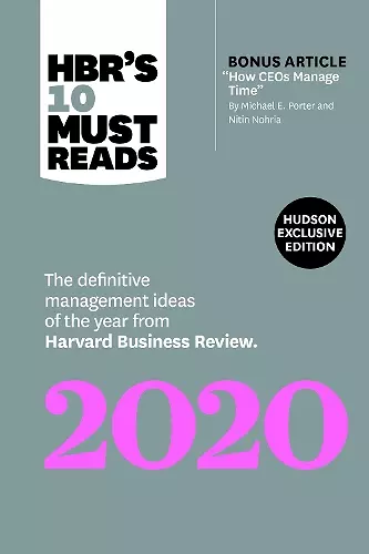 HBR's 10 Must Reads 2020 (Hudson Exclusive) cover