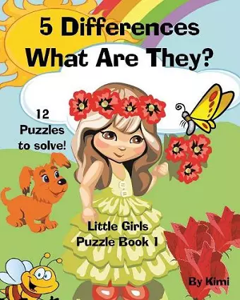 5 Differences - What Are They? Little Girls - Puzzle Book 1 cover