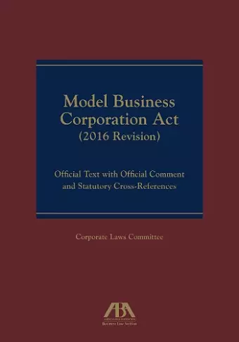 Model Business Corporation Act (2016 Revision) cover