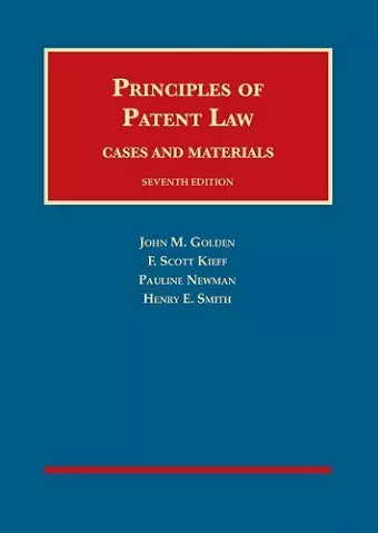 Principles of Patent Law, Cases and Materials cover