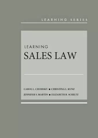 Learning Sales Law cover