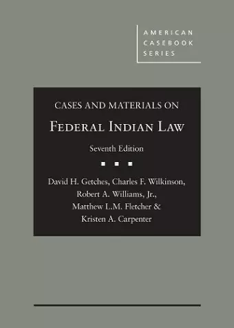 Cases and Materials on Federal Indian Law cover