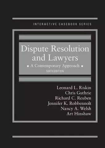 Dispute Resolution and Lawyers cover