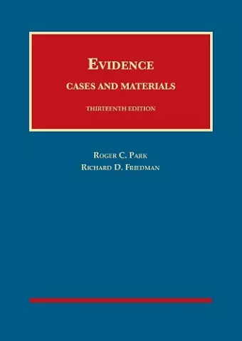 Evidence, Cases and Materials cover