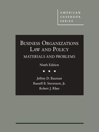 Business Organizations Law and Policy cover