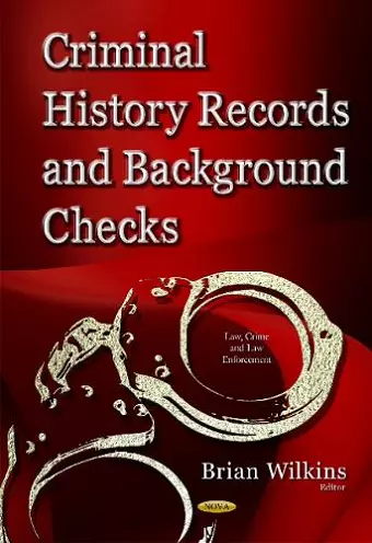Criminal History Records & Background Checks cover