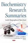 Biochemistry Research Summaries (with Biographical Sketches) cover