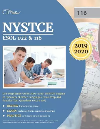 NYSTCE ESOL 022 & 116 CST Prep Study Guide 2019-2020 cover