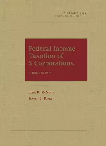 Federal Income Taxation of S Corporations cover