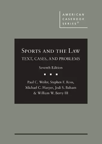 Sports and the Law cover