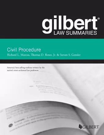 Gilbert Law Summary on Civil Procedure cover