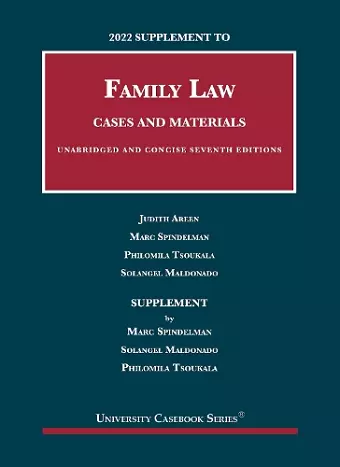 2022 Supplement to Family Law, Cases and Materials, Unabridged and Concise cover