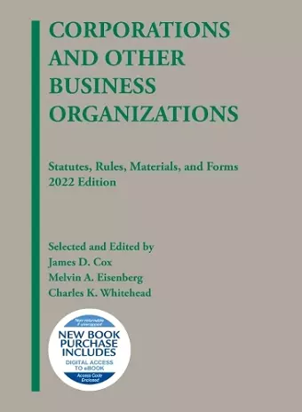 Corporations and Other Business Organizations cover