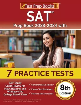 SAT Prep Book 2023-2024 with 7 Practice Tests cover