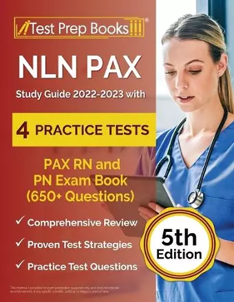 NLN PAX Study Guide 2022-2023 with 4 Practice Tests cover