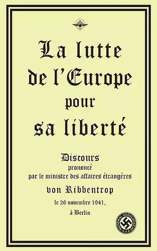 La lutte de l'Europe pour sa liberté cover