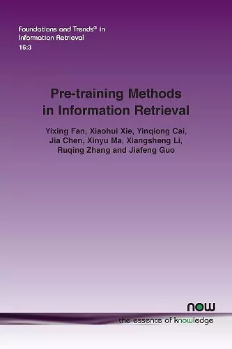 Pre-training Methods in Information Retrieval cover