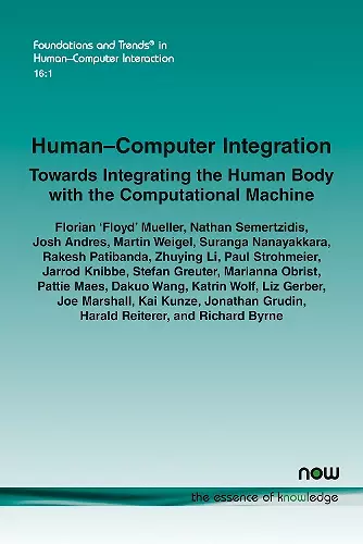 Human-Computer Integration cover