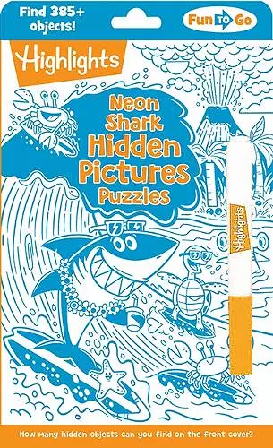 Neon Shark Hidden Pictures Puzzles cover