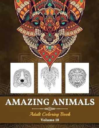 Amazing Animals Grown-ups Coloring Book cover