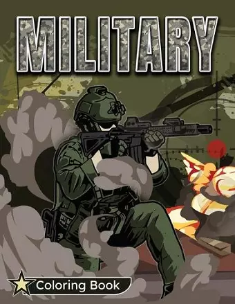 Military Coloring Book cover