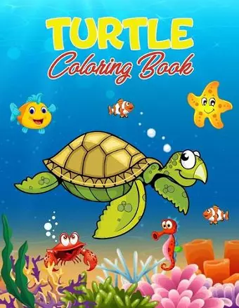 Turtle Coloring Book cover