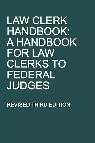 Law Clerk Handbook cover