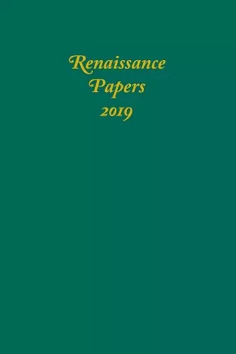 Renaissance Papers 2019 cover