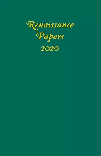 Renaissance Papers 2020 cover