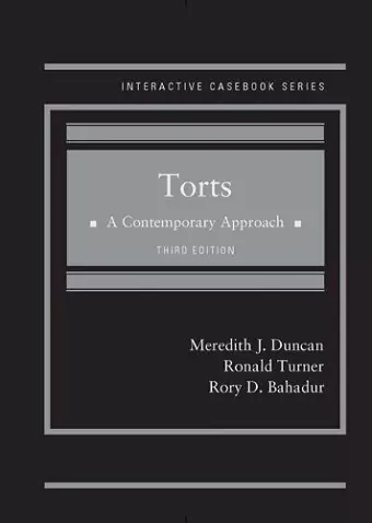 Torts, A Contemporary Approach - CasebookPlus cover